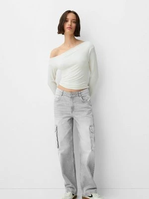 Jeansy Straight Leg Bershka