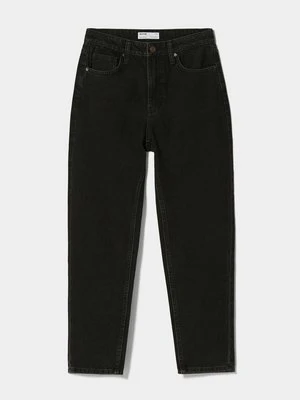 Jeansy Straight Leg Bershka czarny