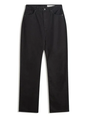 Jeansy Straight Leg Bershka czarny melanż
