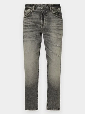 Jeansy Straight Leg Boss szary