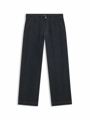 Jeansy Straight Leg Boss ciemnoniebieski