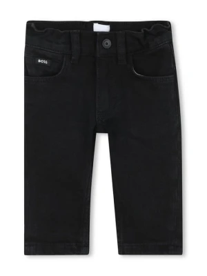 Jeansy Straight Leg Boss czarny