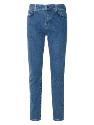 Jeansy Straight Leg Boss niebieski