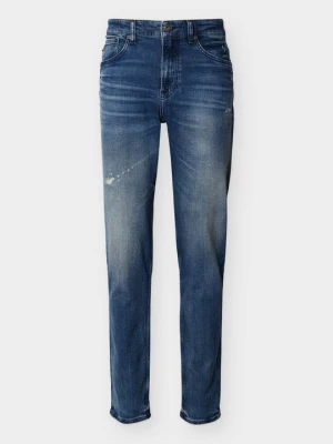 Jeansy Straight Leg Boss niebieski denim