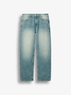 Jeansy Straight Leg Burocs niebieski