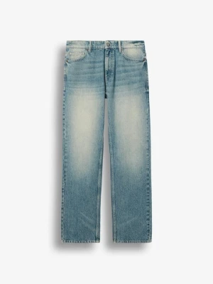 Jeansy Straight Leg Burocs niebieski