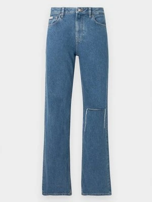 Jeansy Straight Leg Calvin Klein Jeans niebieski denim