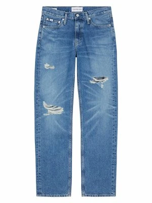 Jeansy Straight Leg Calvin Klein Jeans niebieski denim