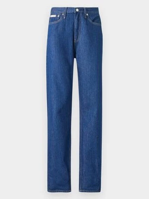 Jeansy Straight Leg Calvin Klein Jeans ciemnoniebieski