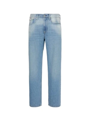 Jeansy Straight Leg Calvin Klein Jeans jasnoniebieski