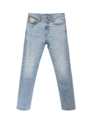 Jeansy Straight Leg Calvin Klein Jeans jasnoniebieski denim