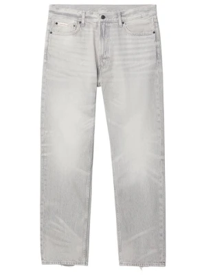 Jeansy Straight Leg Calvin Klein Jeans jasnoszary