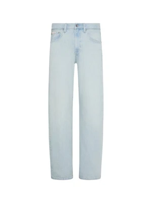 Jeansy Straight Leg Calvin Klein Jeans jasnoszary