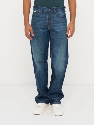 Jeansy Straight Leg Calvin Klein Jeans niebieski denim