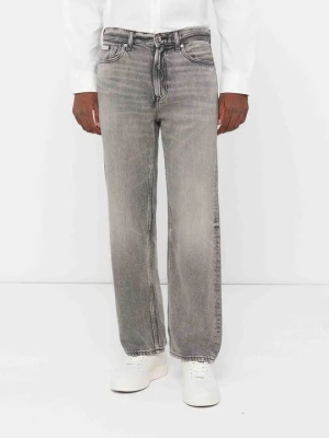 Jeansy Straight Leg Calvin Klein Jeans szary
