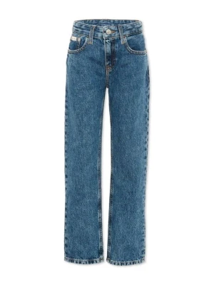 Jeansy Straight Leg Calvin Klein niebieski denim