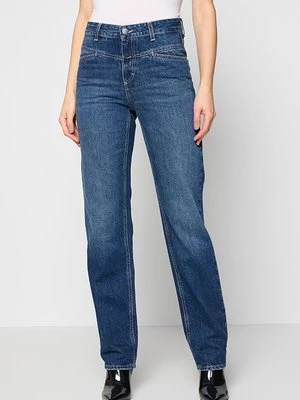 Jeansy Straight Leg Closed granatowy