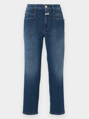 Jeansy Straight Leg Closed granatowy