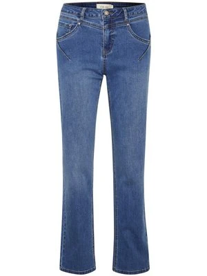 Jeansy Straight Leg Cream