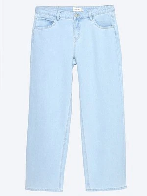 Jeansy Straight Leg Cream