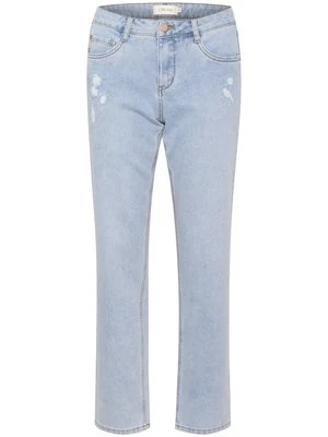 Jeansy Straight Leg Cream niebieski denim