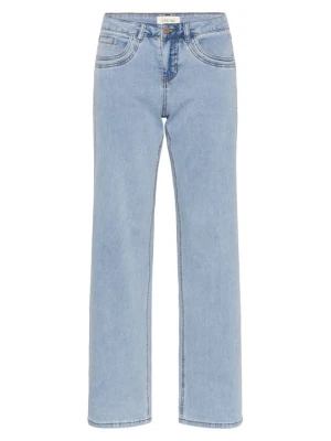 Jeansy Straight Leg Cream niebieski denim