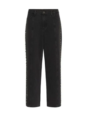 Jeansy Straight Leg Culture czarny