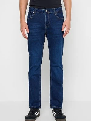 Jeansy Straight Leg DeFacto granatowy