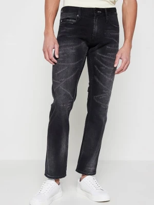 Jeansy Straight Leg Denham czarny