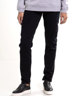 Jeansy Straight Leg Denham czarny