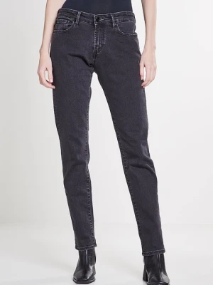 Jeansy Straight Leg Denham czarny