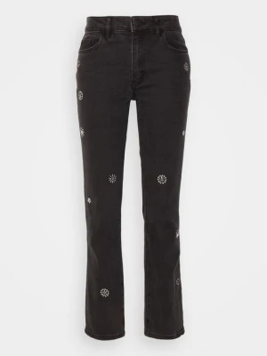 Jeansy Straight Leg Desigual czarny