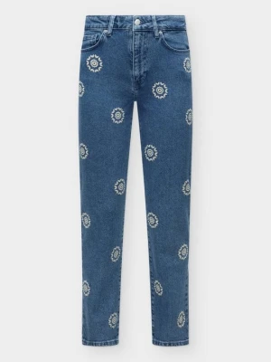 Jeansy Straight Leg Desigual jasnoniebieski denim