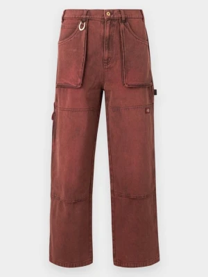 Jeansy Straight Leg Dickies bordowy