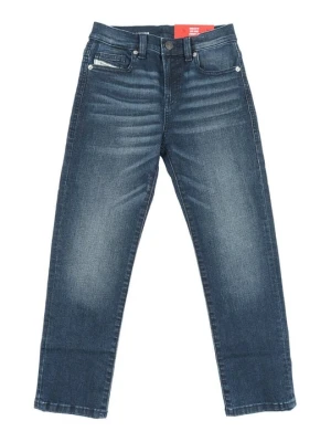 Jeansy Straight Leg Diesel ciemnoniebieski