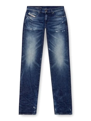 Jeansy Straight Leg Diesel granatowy