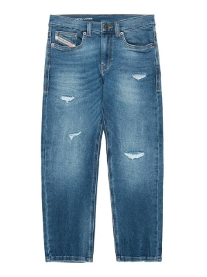 Jeansy Straight Leg Diesel niebieski denim