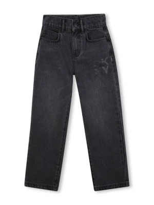 Jeansy Straight Leg DKNY czarny