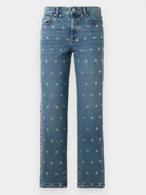 Jeansy Straight Leg DKNY jasnoniebieski denim
