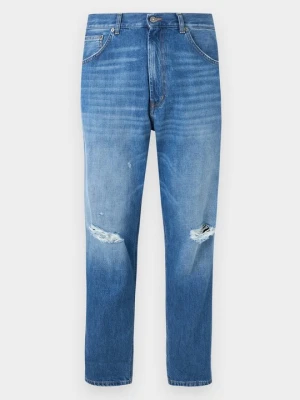 Jeansy Straight Leg Dondup niebieski