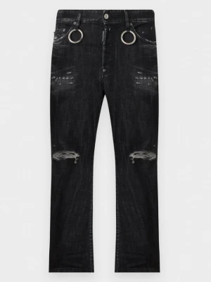 Jeansy Straight Leg Dsquared2 czarny