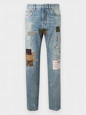Jeansy Straight Leg Dsquared2 granatowy