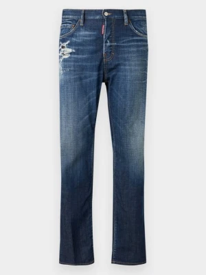 Jeansy Straight Leg Dsquared2 granatowy