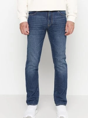 Jeansy Straight Leg Emporio Armani niebieski