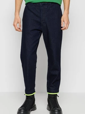 Jeansy Straight Leg Emporio Armani granatowy