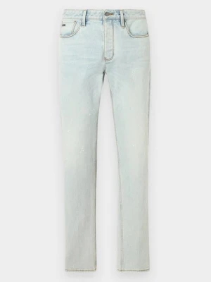 Jeansy Straight Leg Emporio Armani jasnoniebieski denim