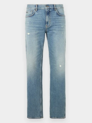 Jeansy Straight Leg Emporio Armani jasnoniebieski denim