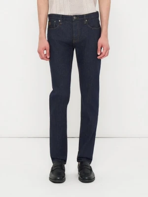 Jeansy Straight Leg Emporio Armani niebieski