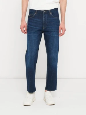 Jeansy Straight Leg Emporio Armani niebieski