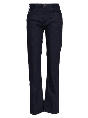 Jeansy Straight Leg Emporio Armani niebieski